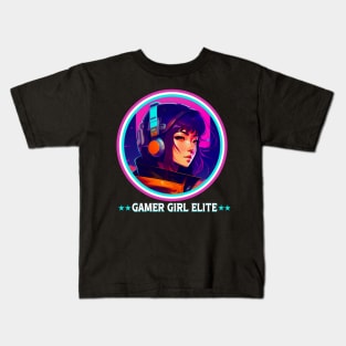 Gamer Girl Elite Kids T-Shirt